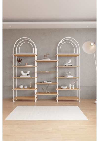 Çevir Kur Bohem Atlantik Çam Raf Çok Amaçlı Dekoratif Dolap & Kitaplık 199x203x29 Atlantik Çam