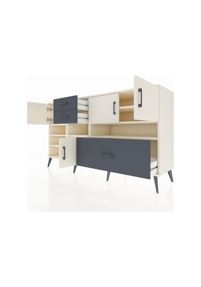 Kronos Konsol 7 Raflı 3 Çekmeceli 4 Kapaklı 176x59x99 Aytaşı-ayta Aytaşı-aytaşı/antrasit
