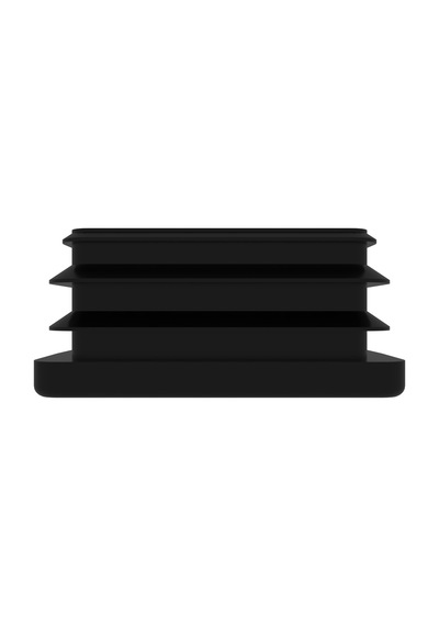 Cateksss 30x60 Mm Profil İçin Kademeli İçe Geçme Profil Tapası, Profil Kapak, Profil Tapa Siyah - 48 Li Paket