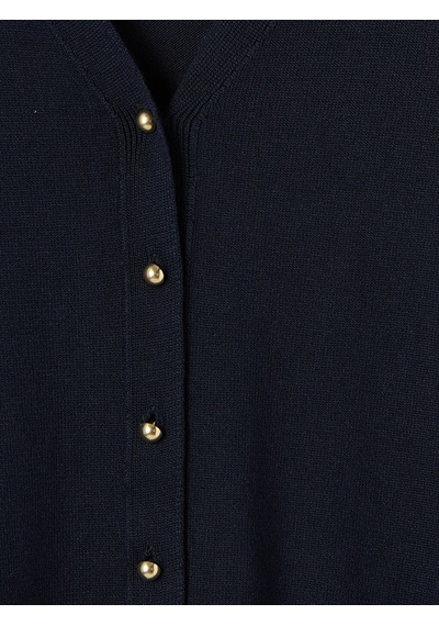 LC Waikiki Lcw Everyday Lacivert V Yaka Kadın Triko Hırka Navy