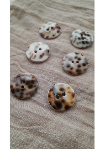 Doğal Hakiki İnci Midye Kabugu Düğme 18 Mm 8 Adet