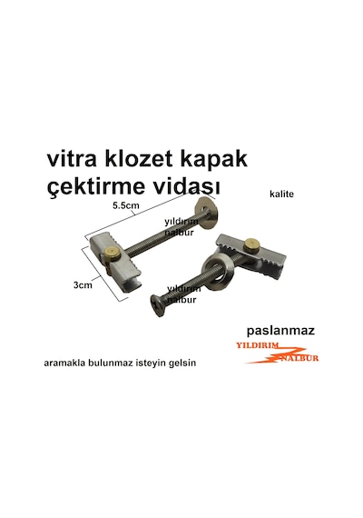VitrA Klozet Kapak Bağlantı Vidası Çektirme Aparatı