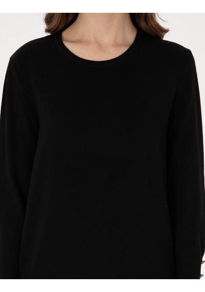 Pierre Cardin Kadın Siyah Kazak /triko 50310735-vr046 Siyah
