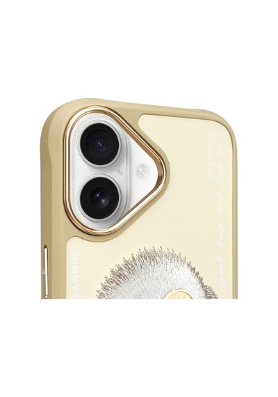 Apple Uyumlu iPhone 16 Gerçek Nakış İşlemeli Gözlük Ve Zincir Aksesuarlı 3d Köpekli Kılıf Şeffaf