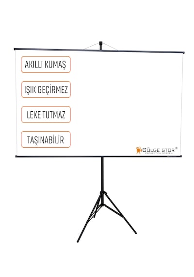 En200cm Boy115cm Projeksiyon Perdesi Tripodlu-ayaklı Taşınabilir