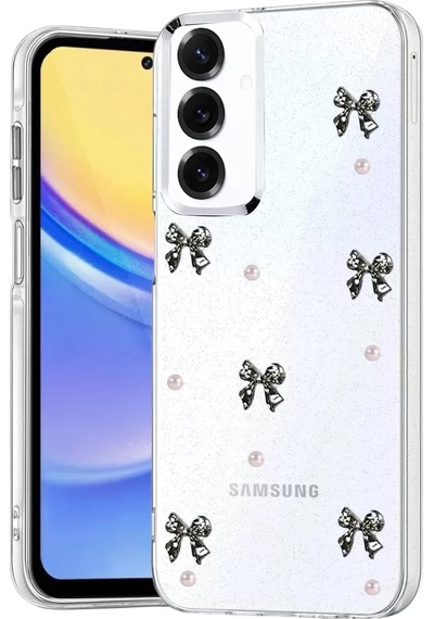 Newface Samsung Uyumlu Galaxy S25 Fe Fiyonk Desenli Kapak - Desen 8 Şeffaf