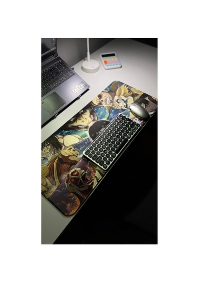 Attack On Titan Anime V1 - 70x30 Xl Gaming Kauçuk Kaymaz Taban Mouse Pad Fare Altlığı