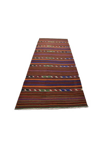 Kilim Antik El Dokuma Yün Anadolu Yörük Kilimi 0082 - Yeni - Çok Renkli