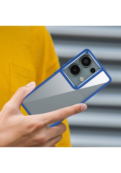 Xiaomi Redmi Note 13 Pro 4g Kılıf Zore Flora Kapak Mavi