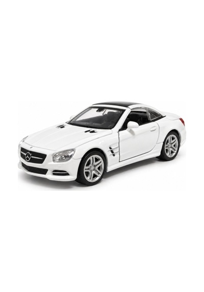 Welly 43662 Mercedes-benz Sl 500 Beyaz 1:36 Die-cast Çek-bırak Metal Model Araba