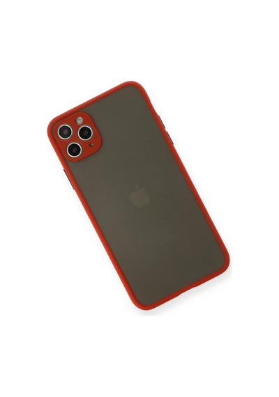 İphone 11 Pro Max Kılıf Montreal Silikon Kapak - Kırmızı
