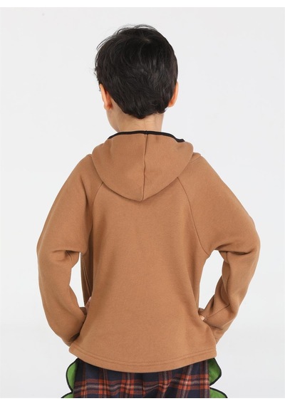 Casabony Ninja New Shape Kahve Unisex Sweatshirt-kahve Kahverengi