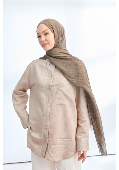 Armanda Organic Touch Viskoz Şal- 3601 Almond