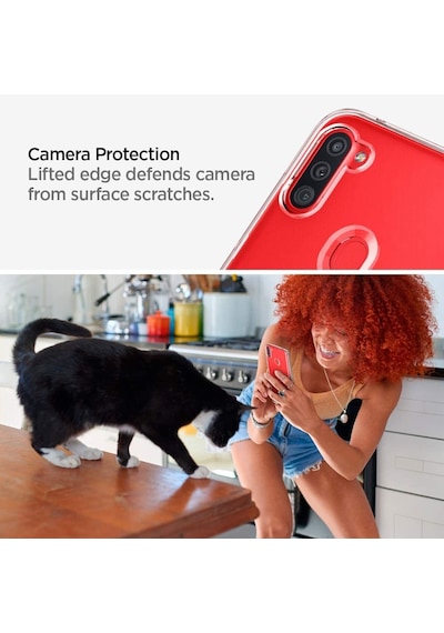 Galaxy M11 / Galaxy A11 Kılıf, Spigen Liquid Crystal 4 Tarafı Tam Koruma