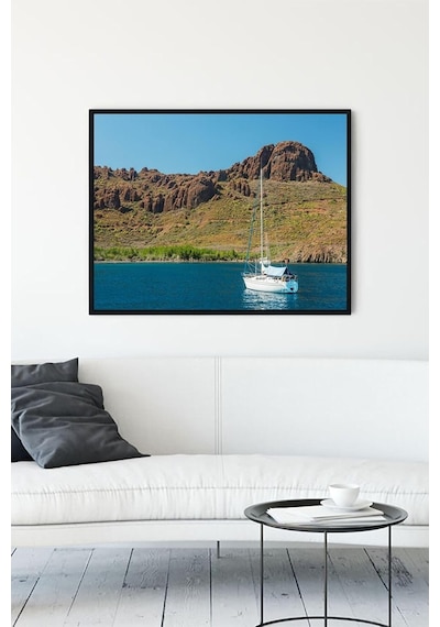 Pster10602 Datça Manzara Çerçeveli Tablo 21x30cm 7/8 Yaş