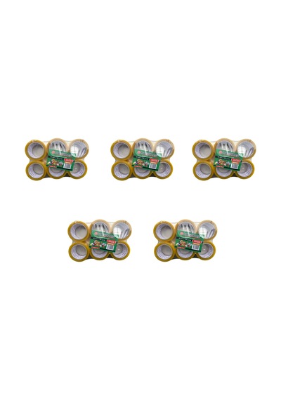 Hasbros Bant Şeffaf Koli Bandı / 45 Mm X 100 Yrd - 91 Metre / 6'lı 5 Paket - 30 Rulo 30