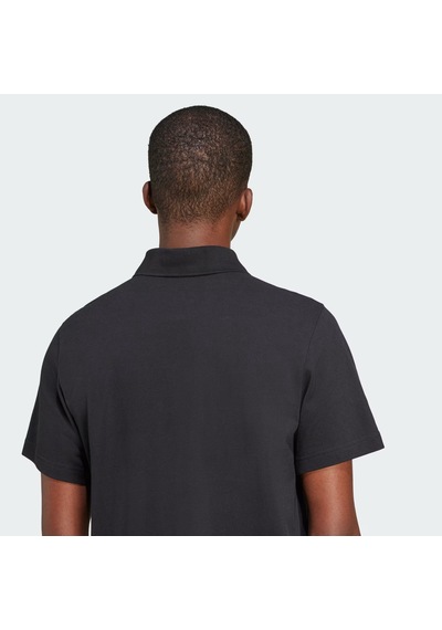 Black Adidas Erkek Günlük T-shirt Ess Polo Tee Jd2439 Siyah