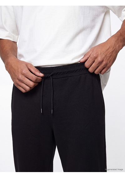 Lcw Vision Siyah Regular Fit Soft Touch Erkek Eşofman Altı