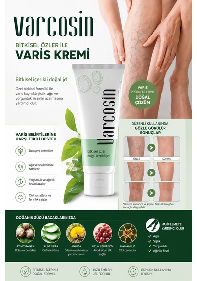 Varcosin Bacak Bakım Varizz Kremi 100 Ml