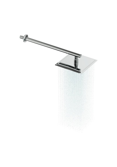 Aqua Bagno Ankastre Duvardan Duş Kolu 42,5 Cm. Paslanmaz Krom