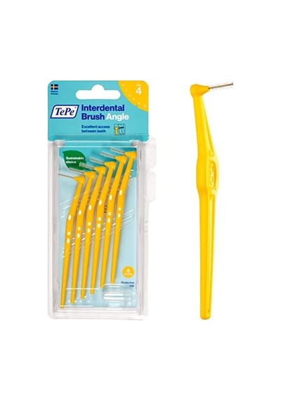Angle Saplı Arayüz Fırçası, Sarı, 0.7mm