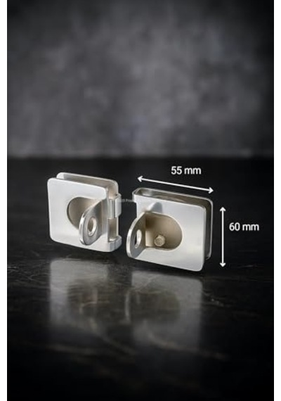Cam Cama Emniyet Aparatı, Kilitsiz, Çift, Cam, Kapı, Güvenlik Aparatı, Metal, Estetik Tasarım Genel