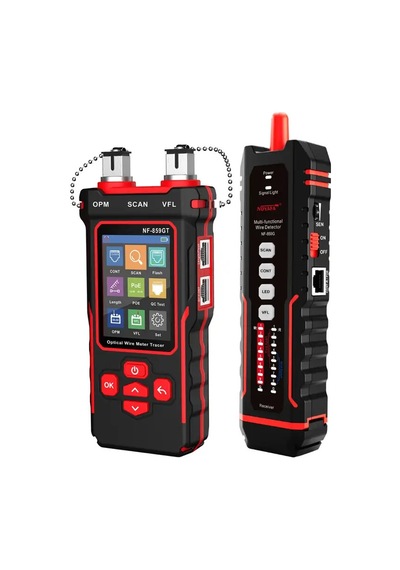 Noyafa Nf-859gt 10-in-1 Ağ Ve Fiber Kablo Test Cihazı Rj45 Rj11 Cat5 Cat6 Poe Vfl Opm