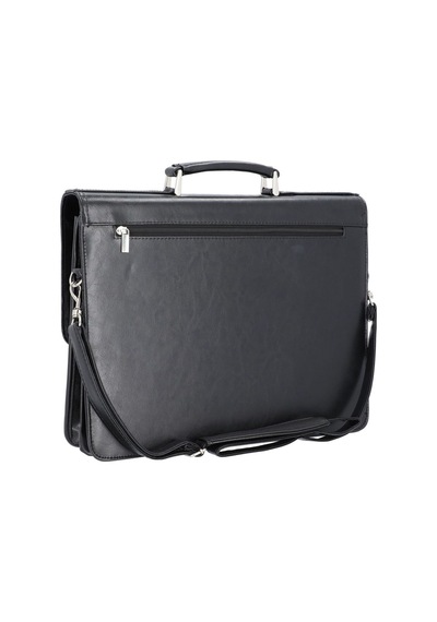 Alassio Veneto Siyah Deri Aktentaşe 42 Cm Laptop Bölmeli 1,87 Kg