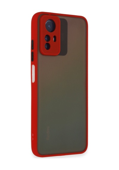 Xiaomi Redmi Note 12s Uyumlu Kılıf Montreal Silikon Kapak - Kırmızı