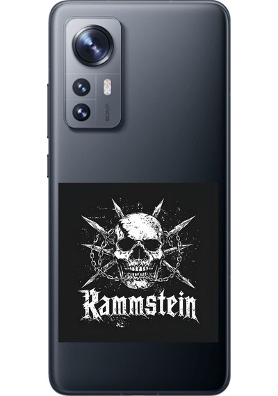 Xiaomi Mi 12 Uyumlu Şeffaf Kılıf Rammstein Tasarımlı