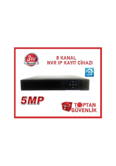 5 Mp Destekli 8 Kanal Nvr Ip Kamera Kayıt Cihazı Arna-4805