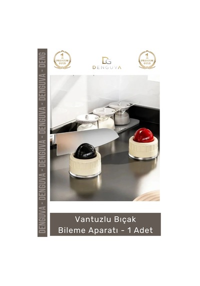 Bıçakbileme Profesyonel Mutfak Vakumlu Pratik Keskinleştirme Şef Vantuzlu Bıçak Bileme - 1 Adet