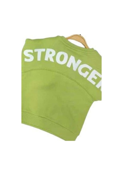 Çikoby Erkek Bebek Your Limits Yazılı Sweatshirt-13681 Yeşil