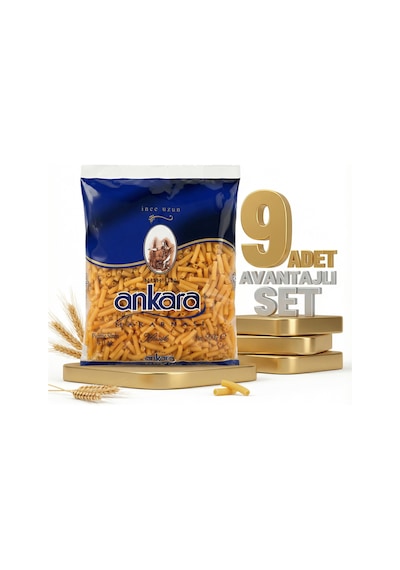 Ankara İnce Uzun Makarna 9x500 Gr