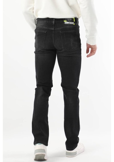 Banny Jeans Erkek Dizi Yırtık Jean Pantolon Siyah 28