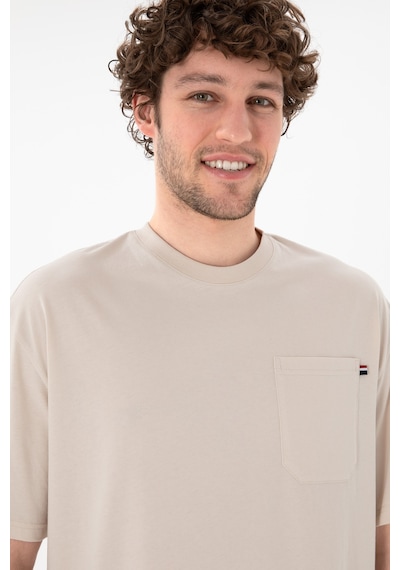 U.S. Polo Assn.  Erkek Comfort Fit Bisiklet Yaka Taş Tişört 50305990-VR049