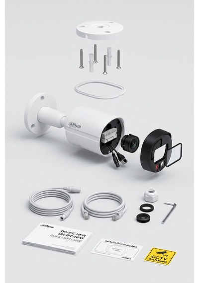 Dahua Smart Dual Light Poe Ip Bullet Kamera Akıllı Renkli Gece Görüşlü Ipc-hfw1249s-s-ıl 2mp