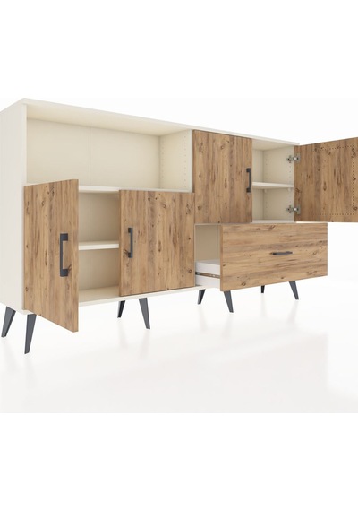 Arges Konsol 4 Raflı Tek Çekmeceli 4 Kapaklı 176x30x99 Aytaşı-çam Aytaşı-çam Arges Konsol 4 Raflı Tek Çekmeceli 4 Kapaklı 176x30x99 Aytaşı-çam Aytaşı-çam