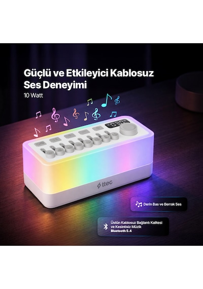 Ttec Somno 3’ü1 Arada Taşınabilir Kablosuz Bluetooth Hoparlör