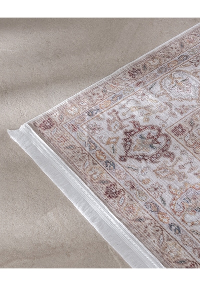 Madame Coco Sauvrel Shiny Effect İpeksi Kadife Halı - Kahverengi - 80x300 Cm 8684427224168 Çok Renkli