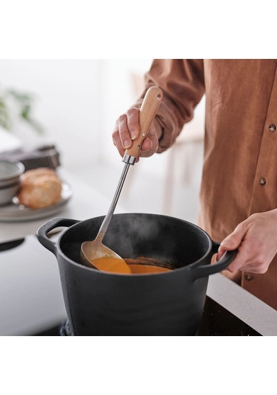 Ikea Vardagen Çorba Kepçesi 33 Cm Krom-açık Bej