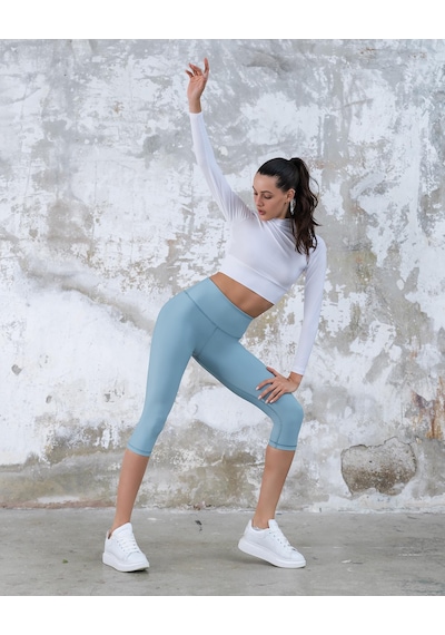 Lismina Toparlayıcı Spor Kapri Tayt Çağla Yeşili