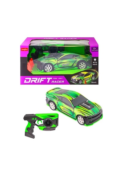 33637 Kumandalı Drift Atan Araba Duba Yedek Tekerli 4wd 12km/h R/c Işıklı Şarjlı 6+