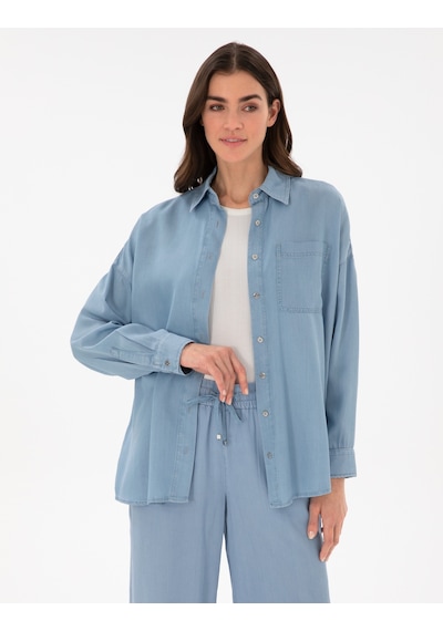 Pierre Cardin Kadın Mavi Gömlek Jean 50306750-vr036 Mavi