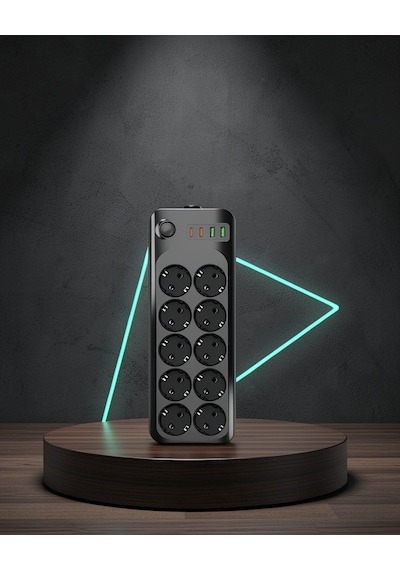 10 Prizli Grup Priz Usb Type-c Hızlı Şarj 2500w Uczzz10lupriz 0