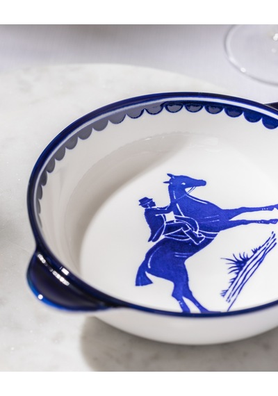 Madame Coco Reve Bleu Tierra Yuvarlak Tabak - 19 Cm - Mavi/beyaz 8684427225394 Çok Renkli