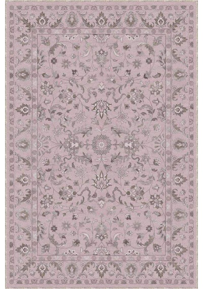 Pudra Vintage Kaymaz Tabanlı Makinede Yıkanabilir Halı Rv295n11