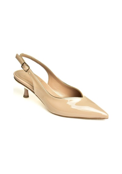 Fox Shoes U820503308 Ten Rugan Alçak Topuklu Kadın Ayakkabı Ten