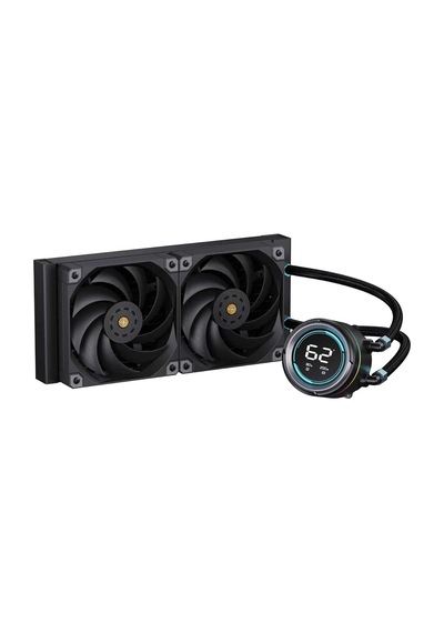 Freezer W246 Pro 240mm Radyatör, 300w Tdp, Sıcaklık Göstergeli Lcd Ekran + Argb Pompa, 2x12cm Pwm 2500 Rpm Siyah Fanlı, Intel Lga1851-lga1700-lga1200 Socket, Amd Am4-am5 Socket, Sıvı Soğutma