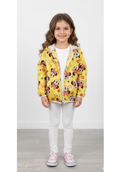 Kız Çocuk Desenli Rüzgarlık - 2/8 Yaş - 31530 Çok Renk